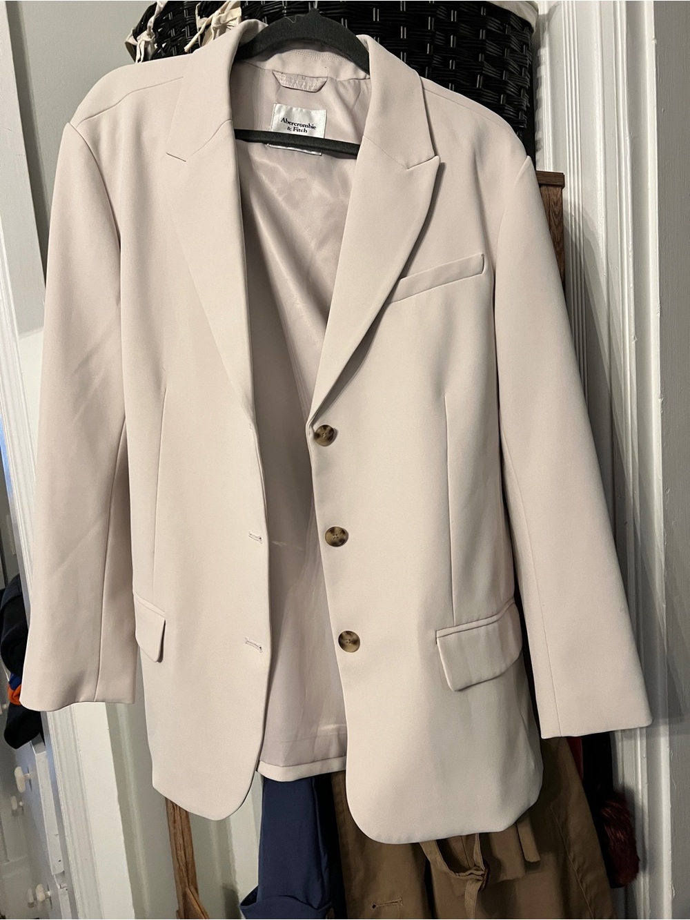 Abercrombie & Fitch Women's Blazer in Light Beige